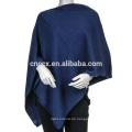 PK17ST261 Kaschmir Strick Poncho, Schal